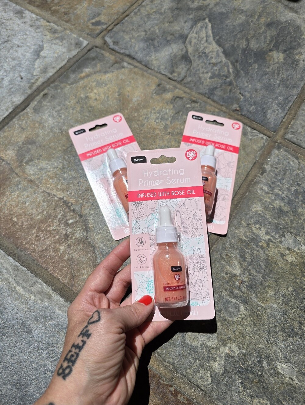 b.pure | Hydrating Pink Primer Infused with Rose Oil Clean Beauty Serum